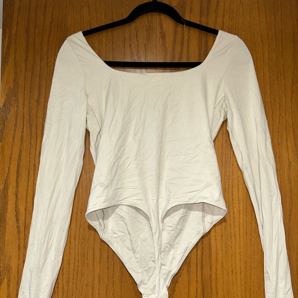 lululemon athletica Cream Long Sleeve Bodysuit
